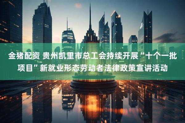 金猪配资 贵州凯里市总工会持续开展“十个一批项目”新就业形态劳动者法律政策宣讲活动